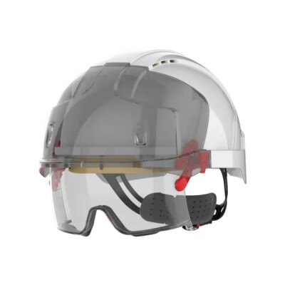 JSP EVO Vistalens Integrated Eyewear Helmet - White Smoke - White/Smoke