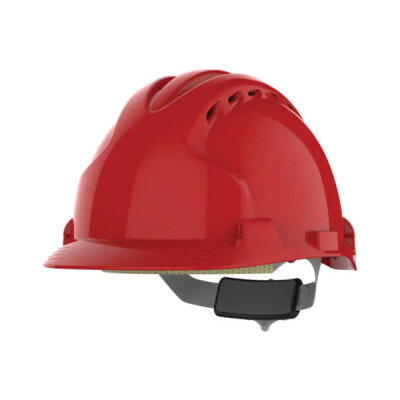 JSP EVO8 Evolution Safety Helmet - Vented - Red