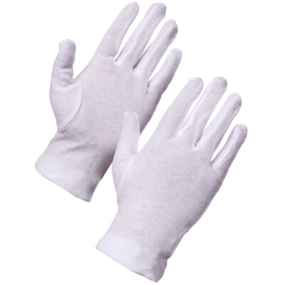 Supertouch Cotton Work Gloves - Mens - White - 500 Pairs