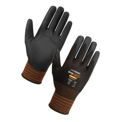 Supertouch Grip Max Work Gloves - Black - 120 Pairs