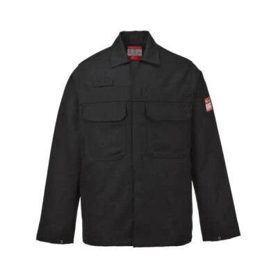 Portwest BIZ2 Flame Resistant Work Jacket - Small - Black