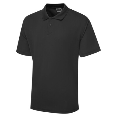 Supertouch Bird Eye Polo Shirt - Black