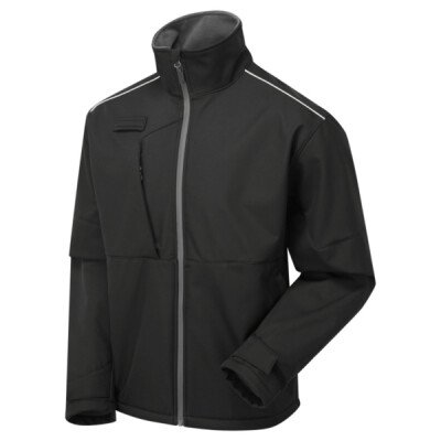 Supertouch System Eco Softshell Work Jacket - Black Grey