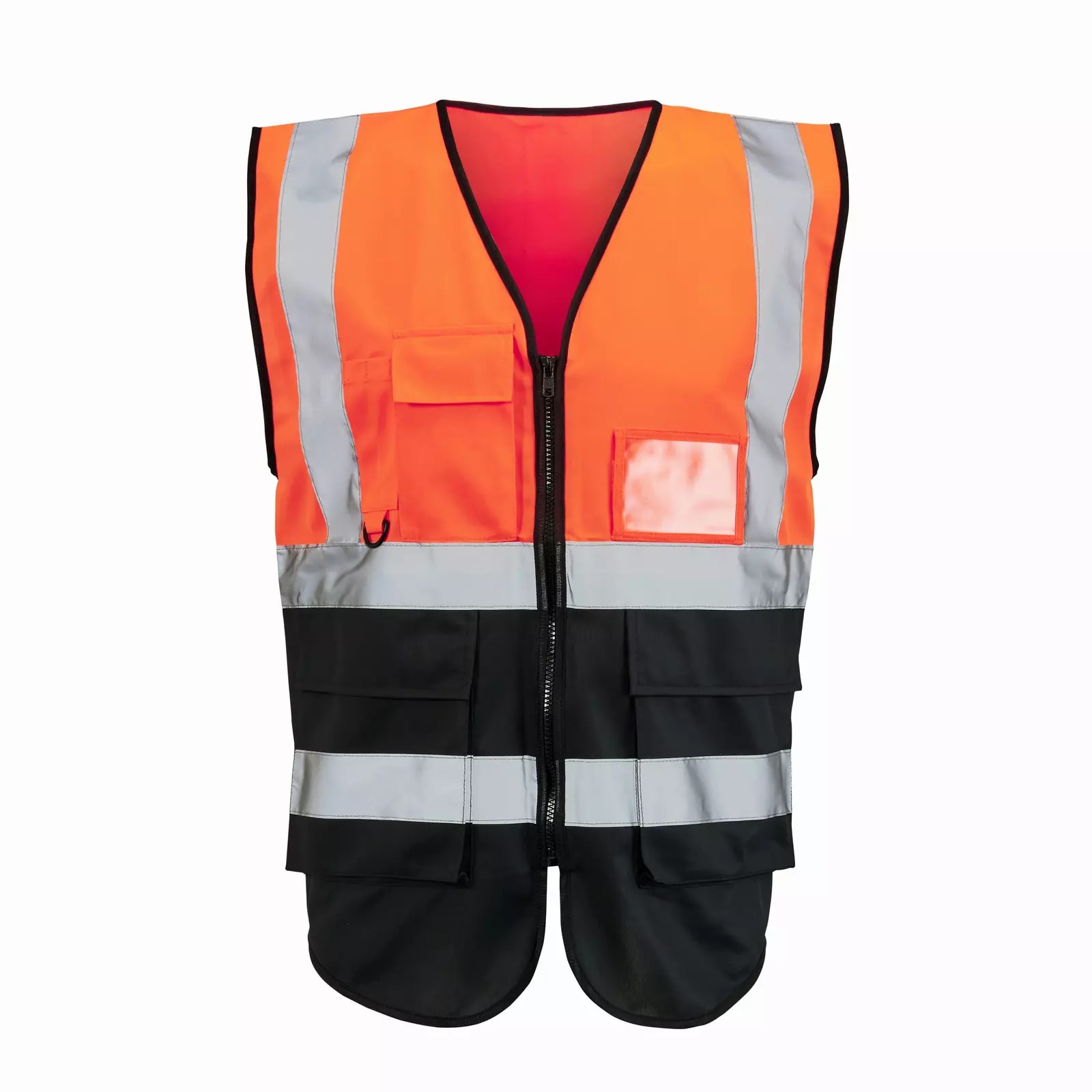 Supertouch Hi Vis 2-Tone Executive Vest - Orange Black