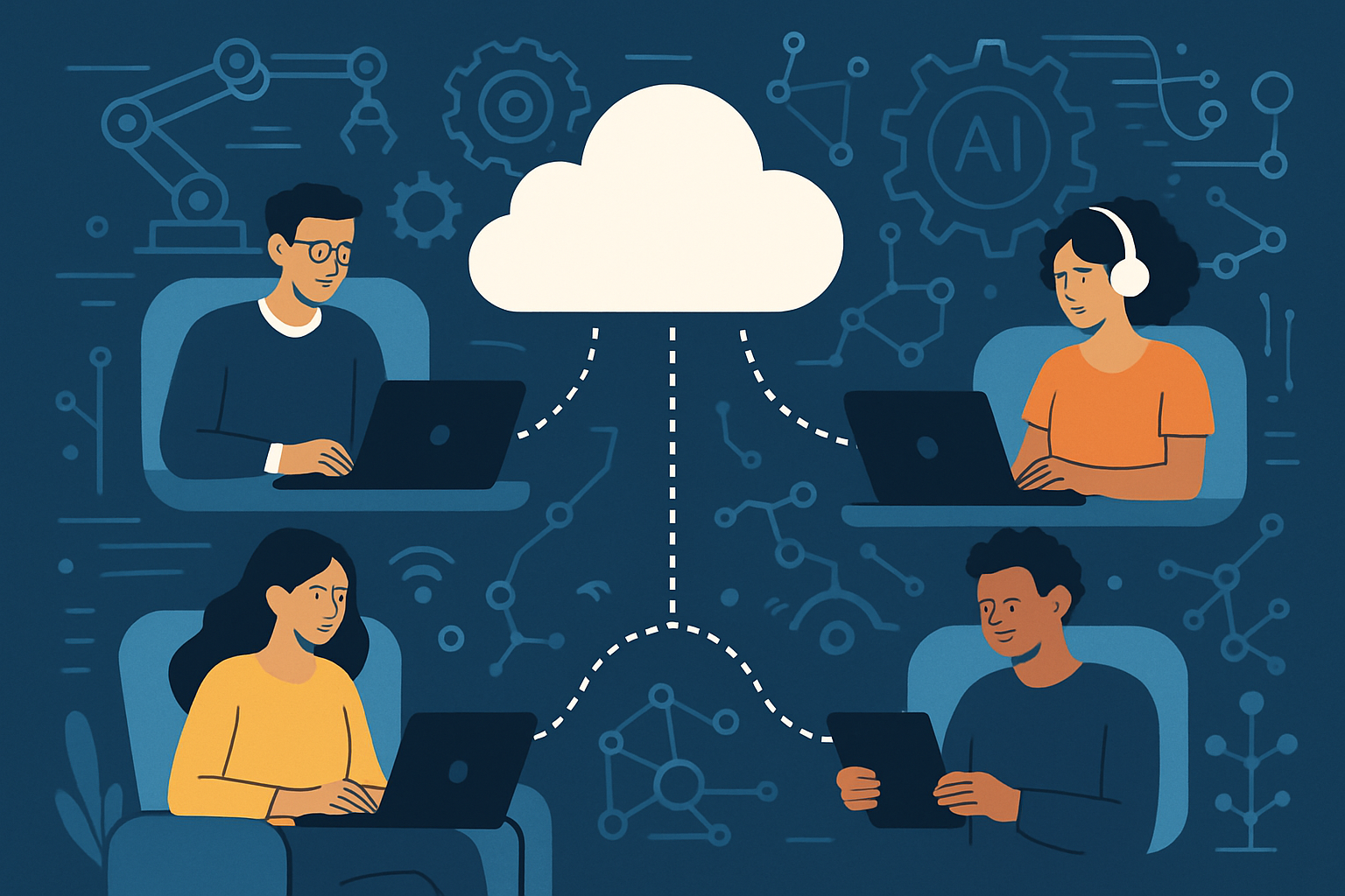 AI cloud business management platform