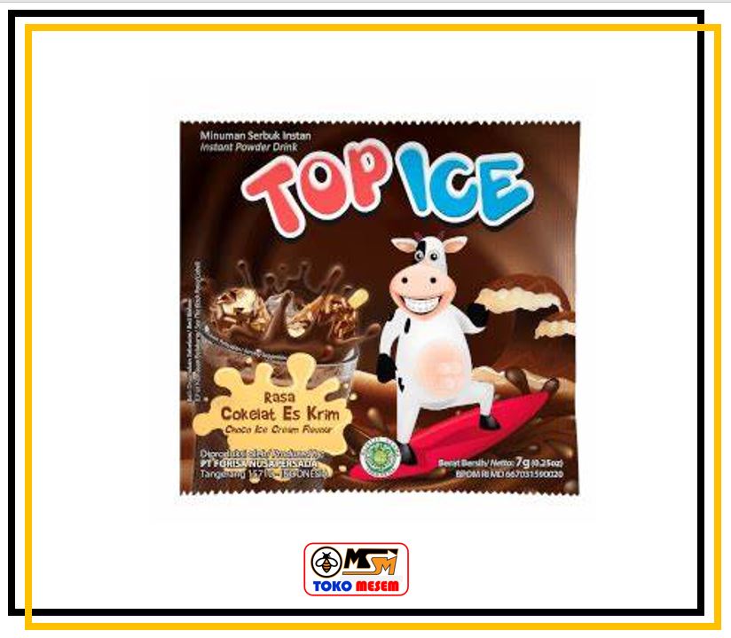 TOP ICE COKLAT ICE CREAM /6 BAL