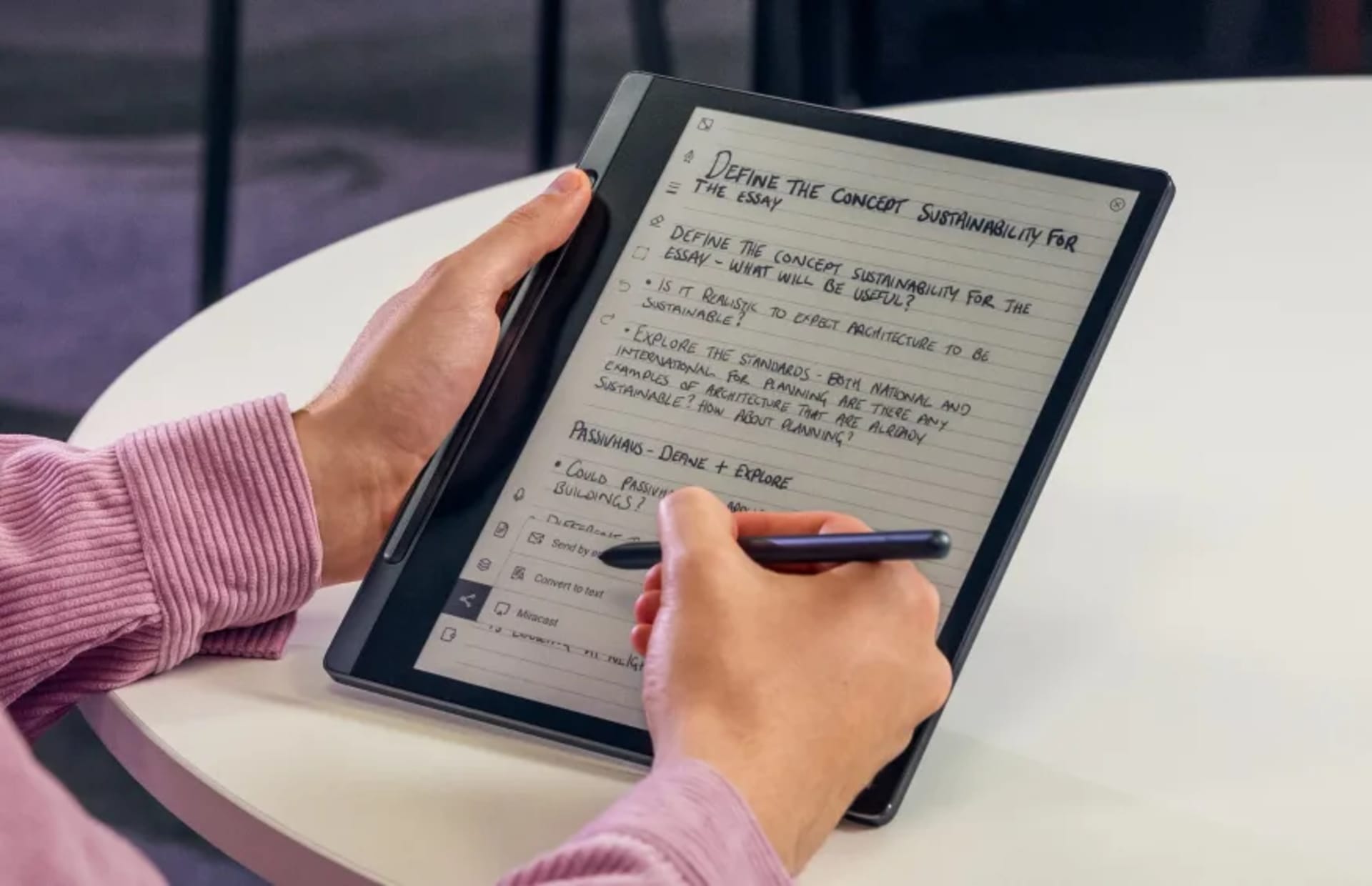 Lenovo Smart Paper  10.3” E-ink display for note-taking