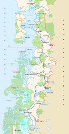 Carretera Austral map