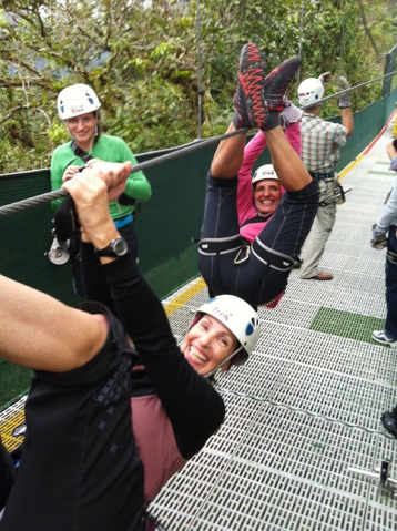 Suzette and Esti ziplining