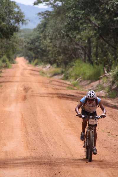 Alaric Britz from Namibia on Tanzanian off road. Photo by Catharina Robbertze