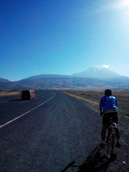 Mike Stopping to appreciate Ararat