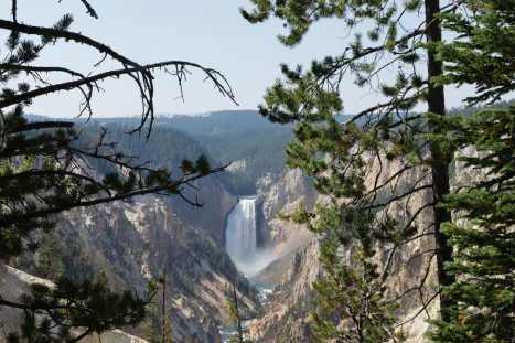 Waterfall-at-Yellowstone-National-Park