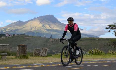 Local Cyclist out on a beautiful morning