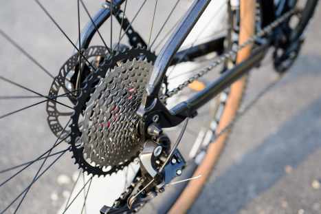 Bicycle gear wheels of a mountain bike