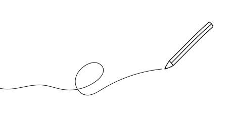 Black pencil line pattern Happy words pencil day Teacher's day fun funny write draw brushes Edit pen handle icon sign sign symbol. Vector  background, paper, pen, isolated, pencil, sign, drawing