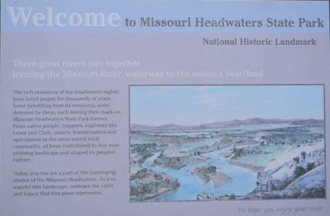 Stage 41 Missouri Headwaters info board