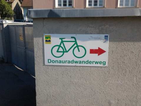 Danube Cycleway sign