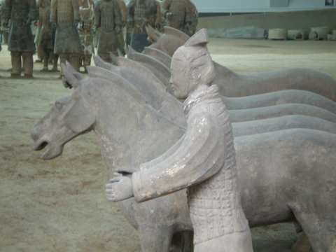 Terracotta horsemen