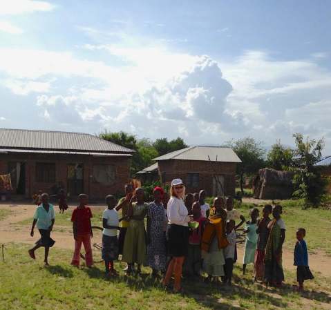 Meeting the locals in Tanzania. Photo Courtesy Jennifer Dyck-Sprout