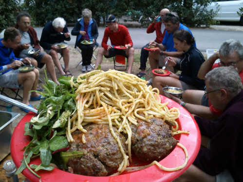 image246_France - Turkish kofte with Italian pesto spagetti a la TdA - Mmmm...