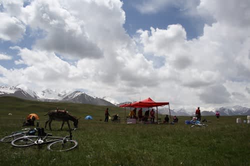 Last camp in Kyrgyzstan