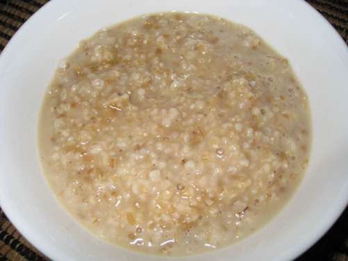 Oatmeal with Maple Syrup and Brown Sugar