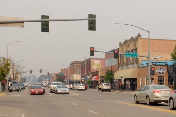 Blog Pic 1 - Downtown Kalispell in the smoke.