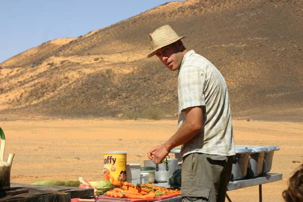 Cooking dinner for TDA riders