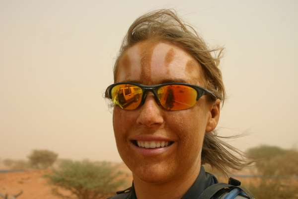 TDA rider after a sand storm
