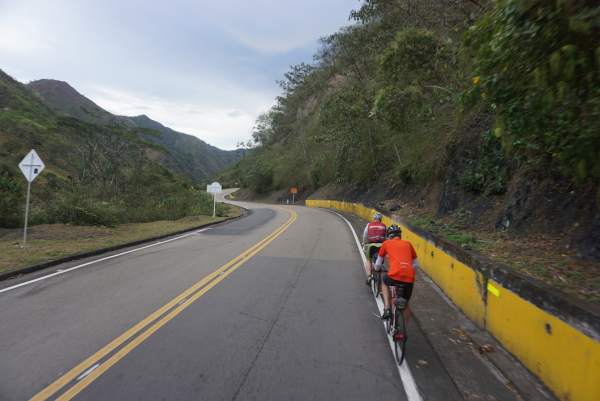 Climbing up and out of the Magdalena Valley, which extends from the Caribbean coast up north all the way down towards Bogota.