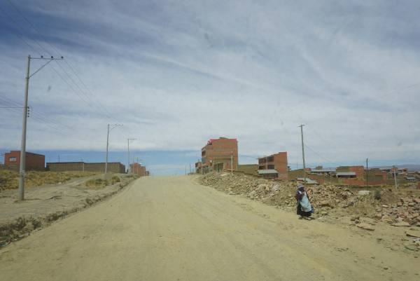 The city above La Paz is a maze of unmarked roads