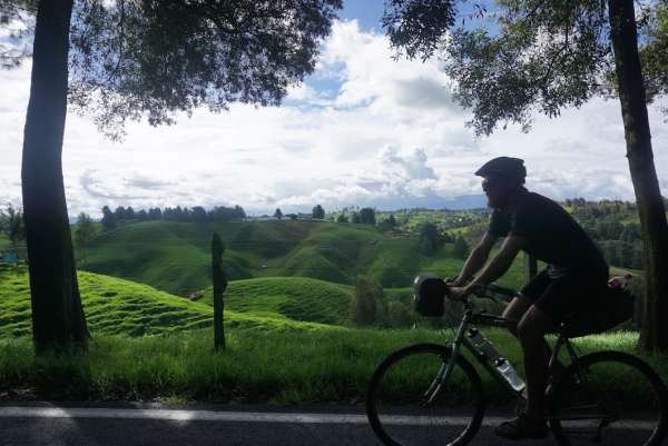 Endless miles of beautiful rolling green hills in the Antioquia region