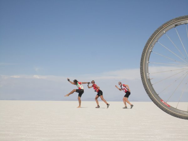 Fun on the salt flats