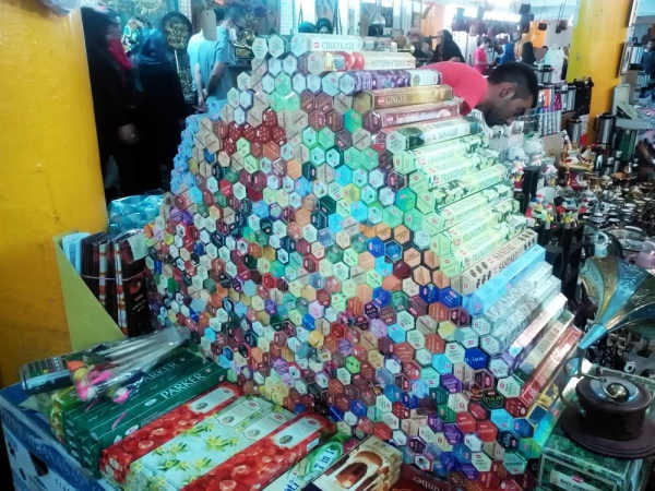 Incense in a bazaar