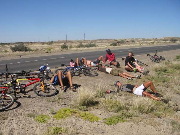 TDA riders take a break