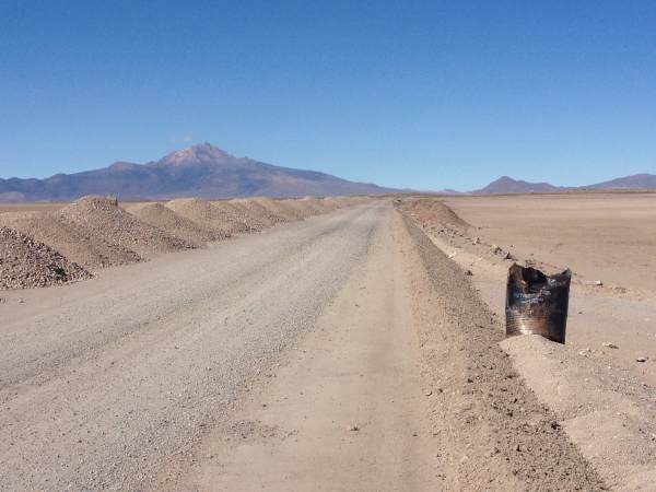 Dirt roads before getting to Uyuni