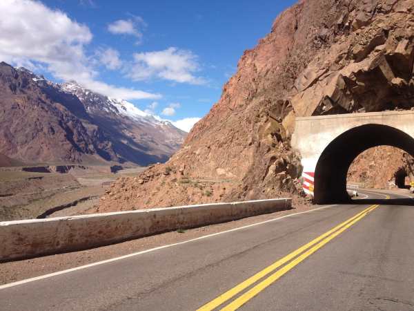 One of many tunnels on the road to the border