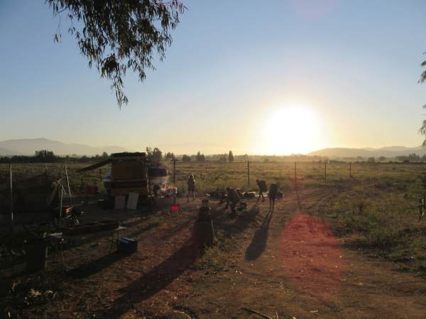 Sunset at camp