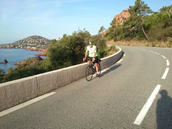 France - Walker riding on the French Riviera