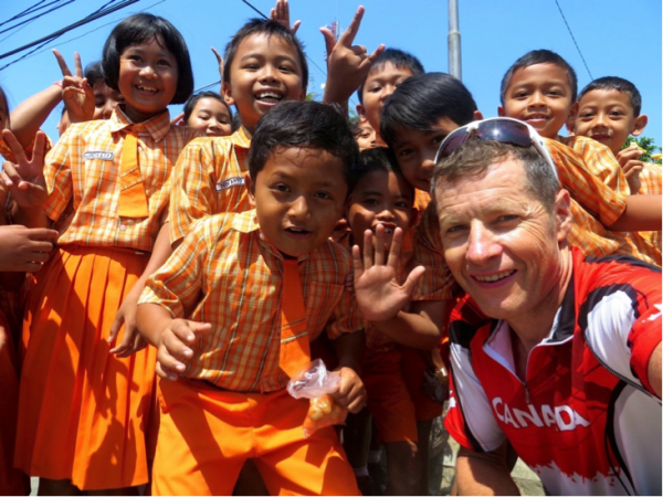 Meeting Indonesian school kids