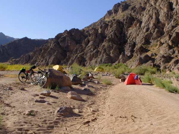 Some soft sand for camping in Iran