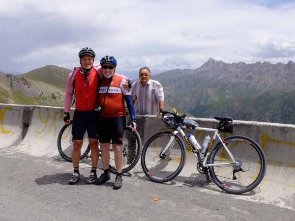 michael and fred at the top of the pass