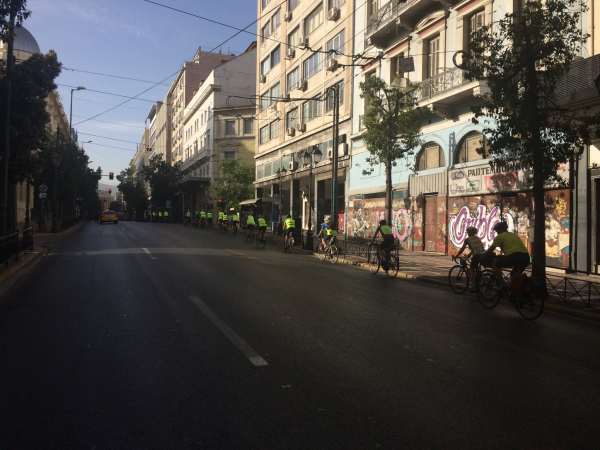 Convoy through Athens