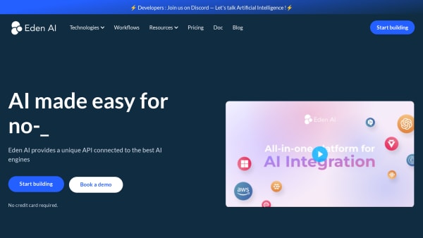 Eden's website screenshot