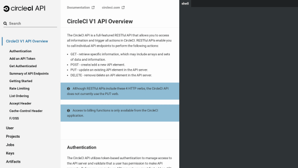 CircleCI's website screenshot