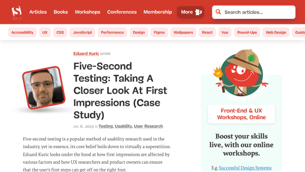 Smashing Magazine's website screenshot