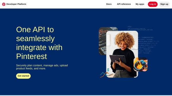 Pinterest's website screenshot