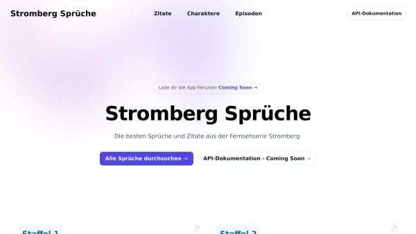 Stromberg Quotes's website screenshot