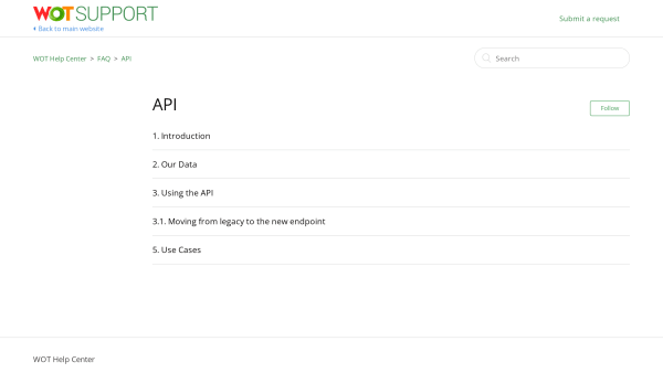 Web of Trust's website screenshot