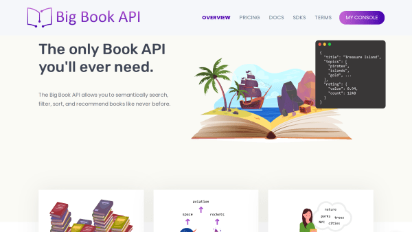 Big Book's website screenshot